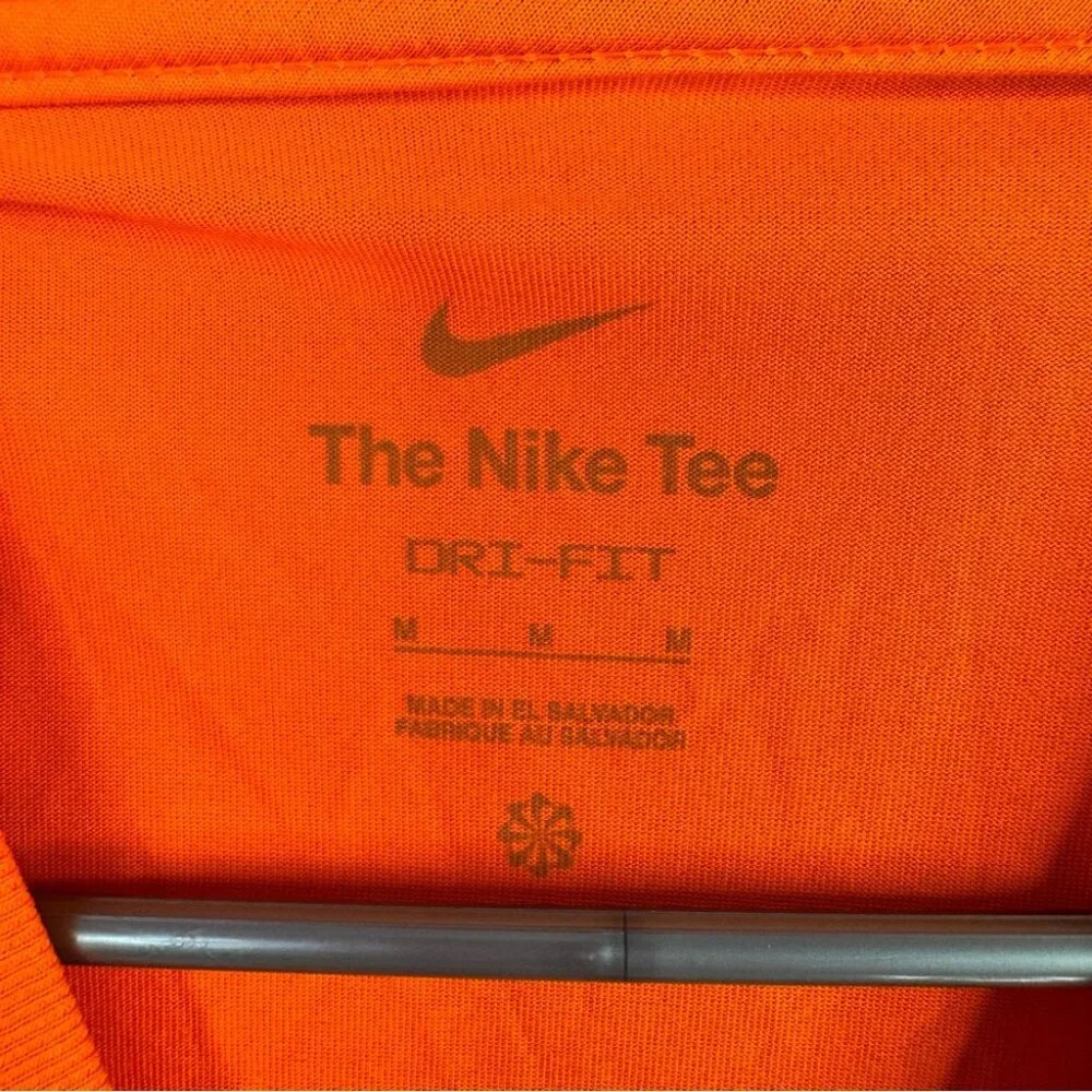 Nike tshirt dri-fit the Nike tee since 1972 Orange Graphic Short Sleeve Tee - Picture 5 of 7